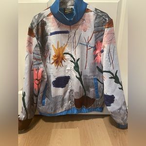 Large Men’s Jean-Michel Basquit X Diamond Supply Co collab jacket.